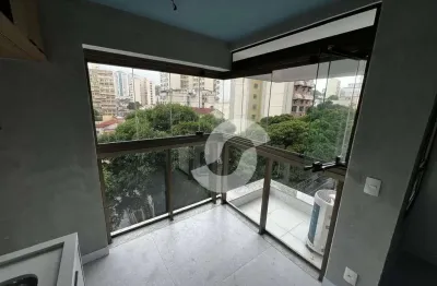 Loft frontal a mariz e barros com sol da manhã à venda, 32m² - icaraí - niterói/rj