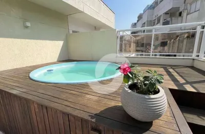 Cobertura com 3 dormitórios à venda, 169 m² por r$ 980.000,00 - santa rosa - niterói/rj