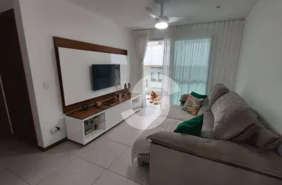 Apartamento com 2 dormitórios à venda, 84 m² por r$ 745.000,00 - santa rosa - niterói/rj