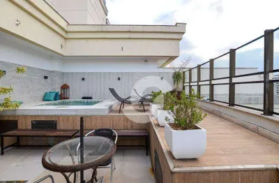 Incrível cobertura duplex, com 3 suítes + 1 quarto à venda, 279 m² por r$ 2.120.000 - icaraí - niterói/rj
