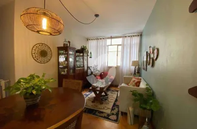 Apartamento com 2 dormitórios com dependências revertidas para área social à venda, 72 m² por r$ 600.000 - icaraí - niterói/rj