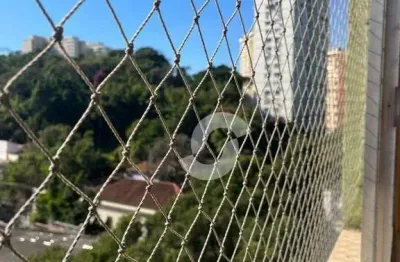 Apartamento com 2 dormitórios + 1 revertido à venda, 65 m² por r$ 390.000 - são domingos - niterói/rj