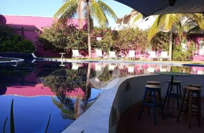 Pousada com 14 dormitórios à venda, 80m da praia. 800 m² por r$ 4.200.000 - geribá - armação dos búzios/rj