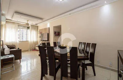 Apartamento de 110m2  com 3 quartos, e vaga no miolo de icaraí . porteira fechada- poucos passos da praia