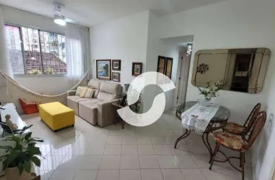 Oportunidade! apartamento em excelente localização com 2 dormitórios à venda, 65 m² por r$ 490.000 - santa rosa - niterói/rj