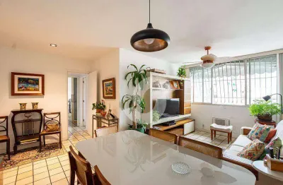 Andar alto, vista mar, claro, arejado 84m² - sala em l, 2 quartos 1 suíte dep. completa e vaga!