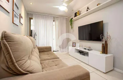 Varanda gourmet, 3 quartos com 2 suítes, vaga de garagem e lazer completo -  115 m² por r$ 850.000 - vital brasil - niterói/rj