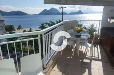 Cobertura com 3 dormitórios à venda, 200 m² por r$ 2.800.000,00 - são francisco - niterói/rj