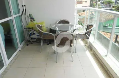 Apartamento com 2 dormitórios à venda, 75 m² por r$ 550.000,00 - itaipu - niterói/rj