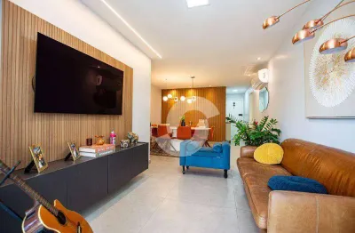 Apartamento com 3 dormitórios à venda, 128 m² por r$ 1.750.000,00 - charitas - niterói/rj