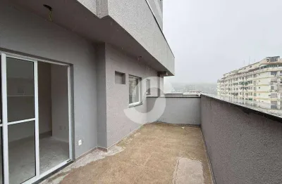 Cobertura com 2 dormitórios à venda, 60 m² por r$ 680.000 - santa rosa - niterói/rj