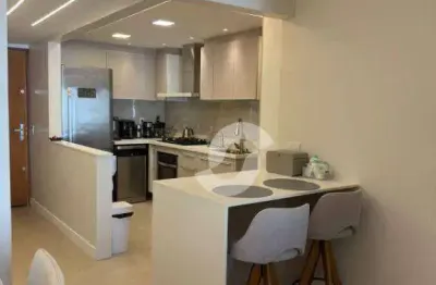 Apartamento com 2 dormitórios à venda, 80 m² por r$ 650.000,00 - santa rosa - niterói/rj
