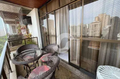 Icaraí, exclusivo apartamento de alto padrão, 1 por andar, 3 quartos, sendo 2 suítes, 170m² - 2 vagas - r$1.500.000