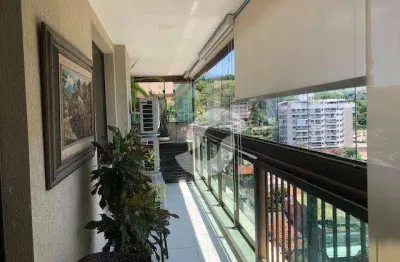 Excelente apartamento com 2 dormitórios, 1 suíte, varanda goumert, cortina de vidro, à venda, 85 m² por r$ 850.000 - santa rosa - niterói/rj
