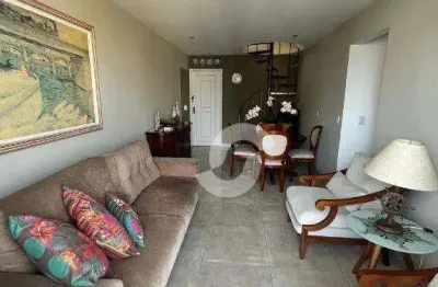 Cobertura com 3 dormitórios à venda, 220 m² por r$ 850.000,00 - santa rosa - niterói/rj