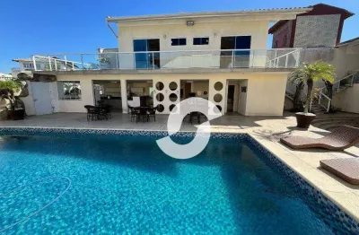 Casa de alto padrão com 6 quartos à venda, 602 m² por r$ 6.900.000 - camboinhas - niterói/rj