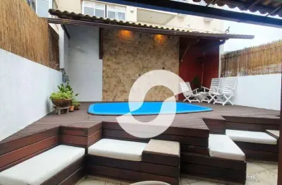 Cobertura com 2 dormitórios à venda, 147 m² por r$ 675.000,00 - vital brasil - niterói/rj