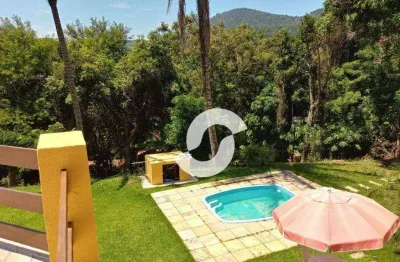 Casa com 4 dormitórios, 500 m² - venda por r$980.000,00  estilo sítio, várzea das moças - niterói/rj