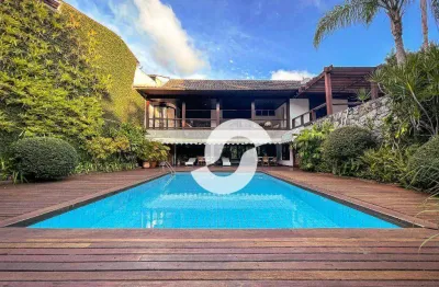 Casa com 4 dormitórios à venda, 743 m² por r$ 8.300.000,00 - são francisco - niterói/rj