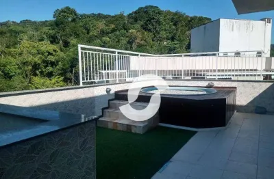 Cobertura com 3 dormitórios à venda, 142 m² por r$ 629.000,00 - maceió - niterói/rj