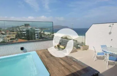 Cobertura com 4 dormitórios à venda, 288 m² por r$ 3.700.000,00 - piratininga - niterói/rj