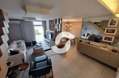 Cobertura com 3 dormitórios à venda, 230 m² por r$ 3.000.000,00 - icaraí - niterói/rj