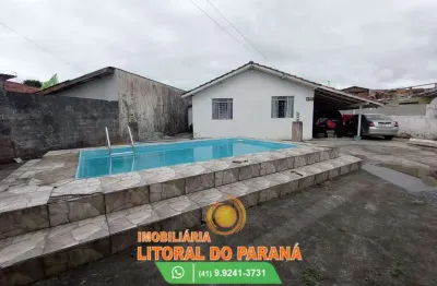 Casa 3 quartos com piscina - balneário canoas - pontal do paraná