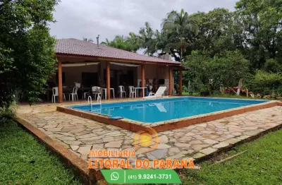 Maravilhosa chácara  com piscina - localizada região do guaraguaçu!!!