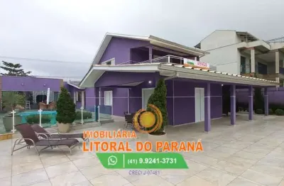 Sobrado frente para mar- balneário leblon - pontal do paraná