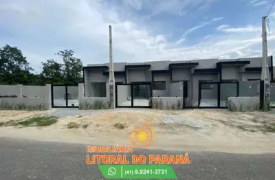 Casa geminada 2 quartos (sendo 1 suíte) em saint etiene -matinhos financie