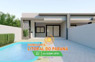 Casa alvenaria 03 dormitórios sendo 01 suíte - balneário leblon - pontal do paraná