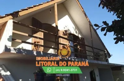 Casa sobrado- 3 dormitórios à venda baln. canoas - pontal do paraná/pr