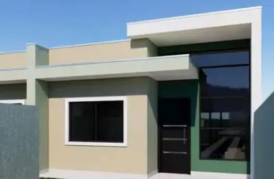 Casa padrão 2 quartos c/ piscina à venda no baln céu azul - matinhos/pr