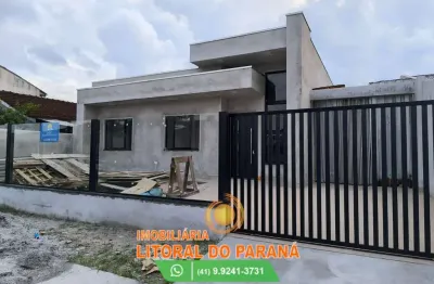 Casa de alvenaria - 03 dormitórios sendo 01 suíte - balneário ipanema - pontal do paraná