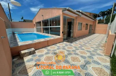 Casa 02  dormitórios  com piscina - ipanema -pontal do paraná!!!