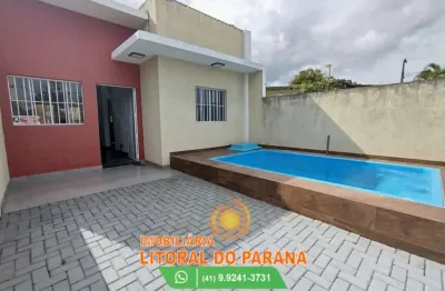 Casa geminada com piscina - 2 quartos shangrilá - pontal do paraná