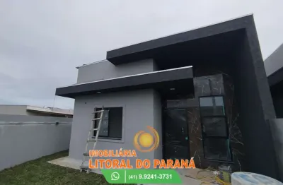 Casa de alvenaria - 03 quartos sendo 01 suíte - balneário canoas - pontal do paraná