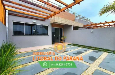 Financiamento com entrada parcelada: casa em condomínio fechado - praia de leste - pontal do paraná