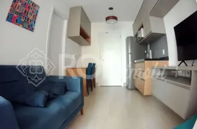 Apartamento mobiliado com varanda 41 m² - 1 dormitório - 1 vaga - barra funda - locação