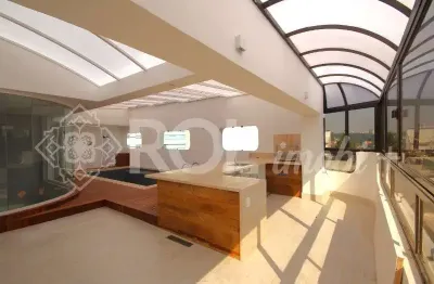 Cobertura de luxo no pacaembú: 4 quartos, 4 suítes, 3 salas, 8 banheiros e 453,13 m² - são paulo-sp