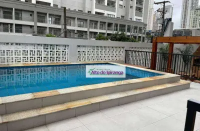 Apartamento com 1 dormitório, 31 m² - venda por r$ 340.000,00 ou aluguel por r$ 2.241,34/mês - ipiranga - são paulo/sp