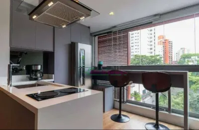 Apartamento com 1 dormitório à venda, 33 m² por r$ 545.000,00 - mirandópolis - são paulo/sp