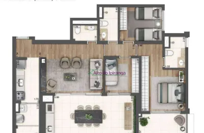 Apartamento com 3 dormitórios à venda, 107 m² por r$ 1.059.036,00 - ipiranga - são paulo/sp
