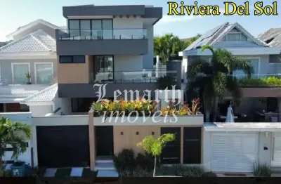Casa em condomínio - riviera del sol - recreio - com 4 suítes. 7 banheiros, 460 m² por r$ 4.200.000