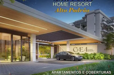 Apartamento na barra  da tijuca - gaea home resort - 03 e 04 suítes