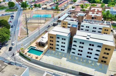 Apartamento com 2 dormitórios à venda, 43 m² por r$ 162.000,00 - paratibe - joão pessoa/pb
