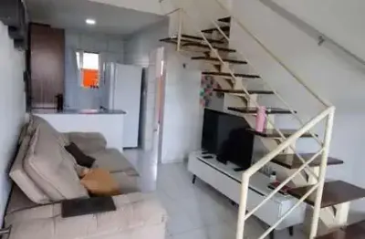 Apartamento duplex com 2 dormitórios à venda, 69 m² por r$ 250.000 - portal do poço - cabedelo/pb