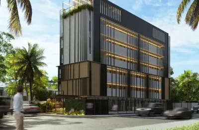 Apartamento com 1 dormitório à venda, 18 m² por r$ 350.000 - cabo branco - joão pessoa/pb