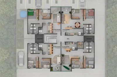 Apartamento com 2 dormitórios à venda, 59 m² por r$ 245.000 - cidade dos colibris - joão pessoa/pb