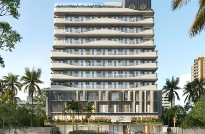 Flat com 1 dormitório à venda, 18 m² por r$ 405.000,00 - cabo branco - joão pessoa/pb